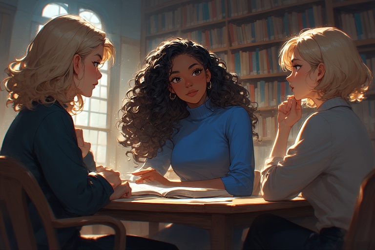 Private French lesson with a teacher.